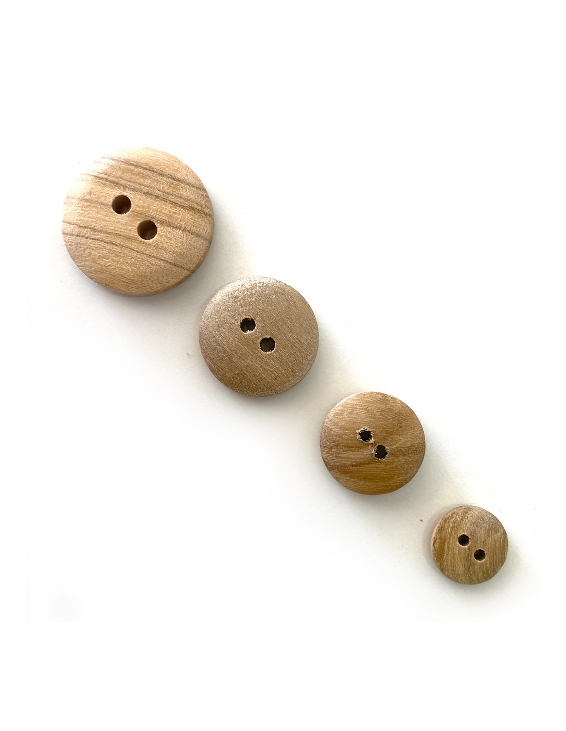 Botones madera redondos. Varios tamaños