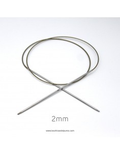 6.00mm 100cm de largo KnitPro Basix Agujas de Tejer de circular fija de Abedul 